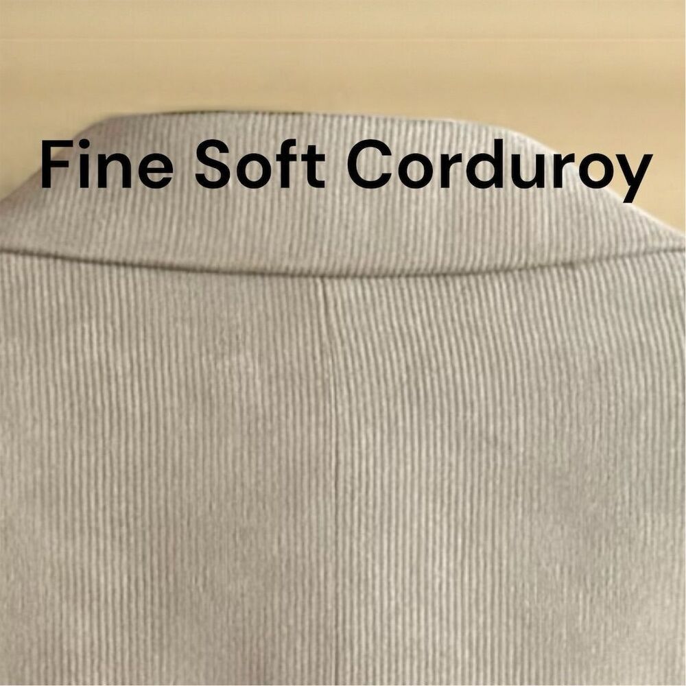 Andrew Fezza Italian Inspired Men's Beige Soft Corduroy Blazer Vintage 90s - Picture 4 of 12